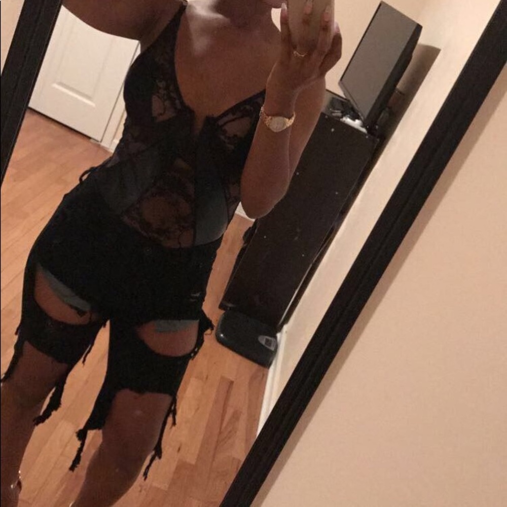 Akira ripped bermuda shorts